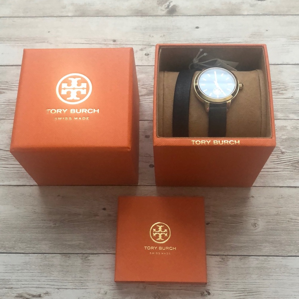 Tory Burch Watch with Navy Wrap Band - Picture 2 of 4